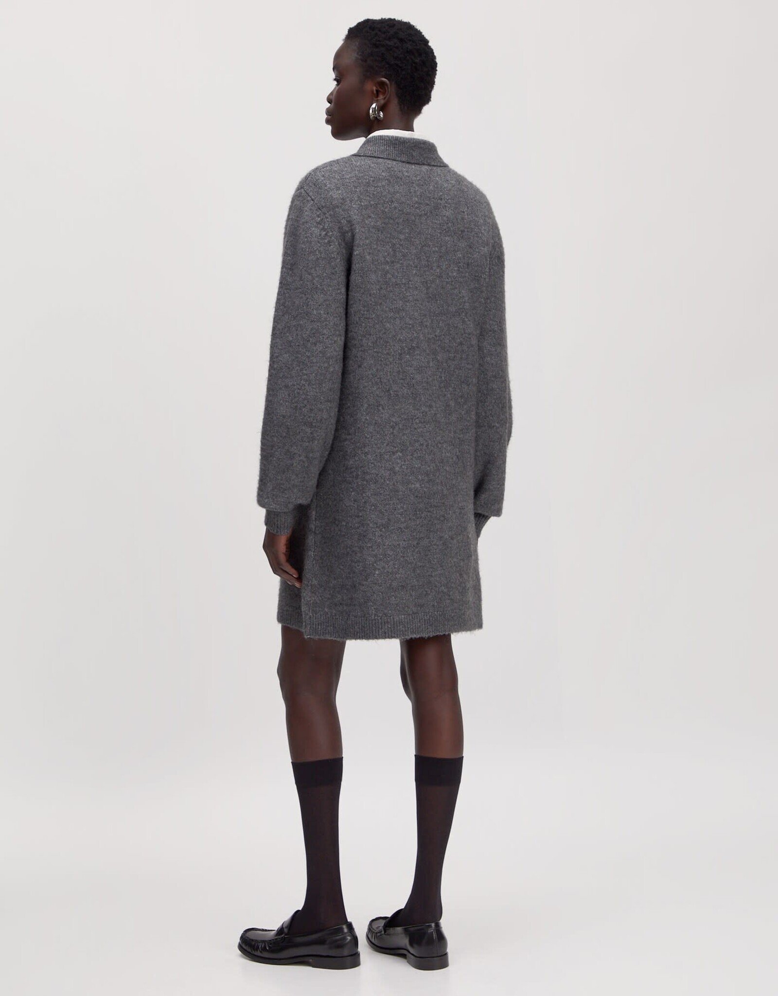 Edited Jeni Knit Dress Dark Grey