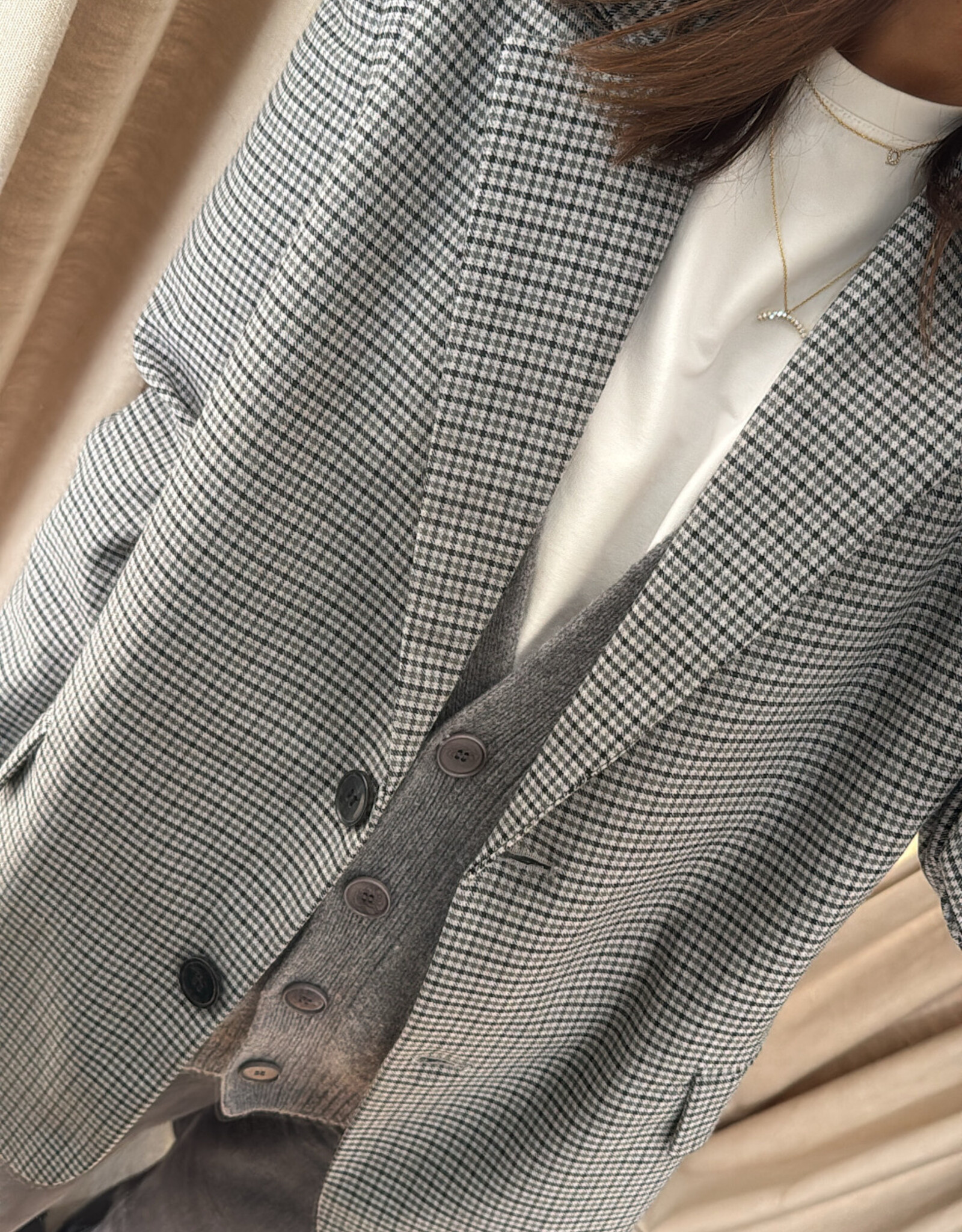 Edited Kainoa Blazer Grey Check