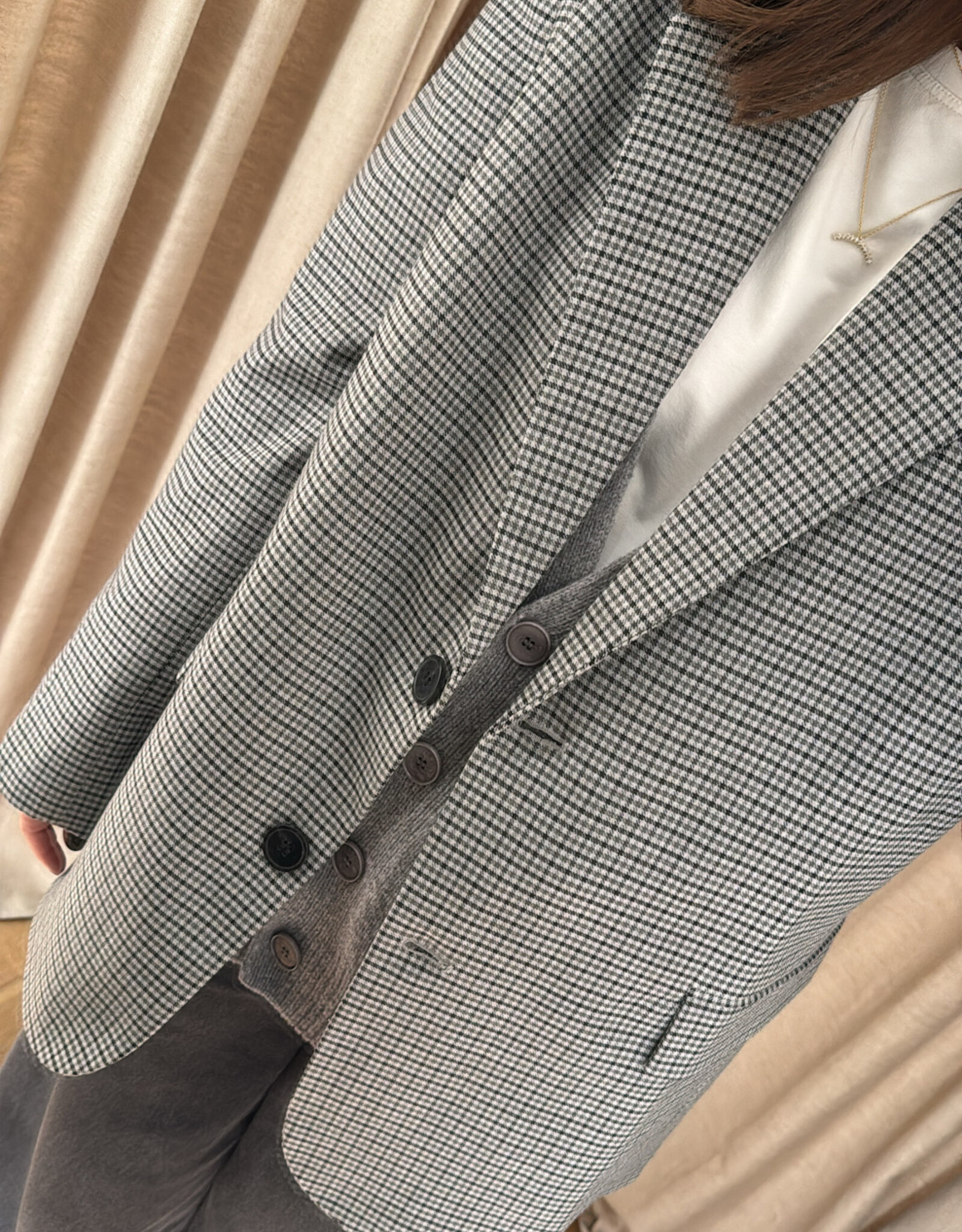 Edited Kainoa Blazer Grey Check