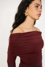 Viveh Boxus Blouse Burgundy