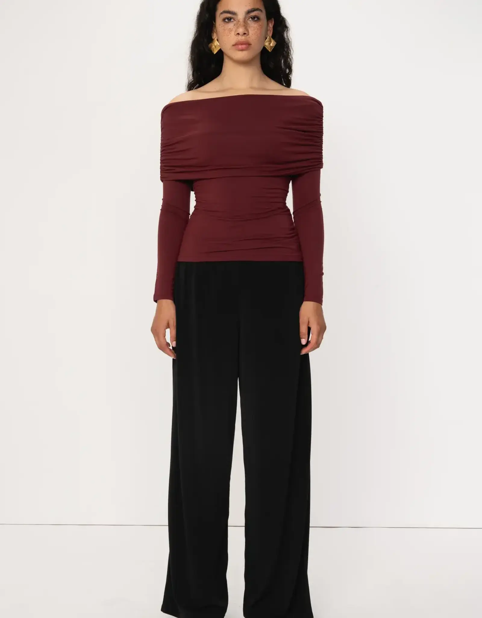 Viveh Boxus Blouse Burgundy