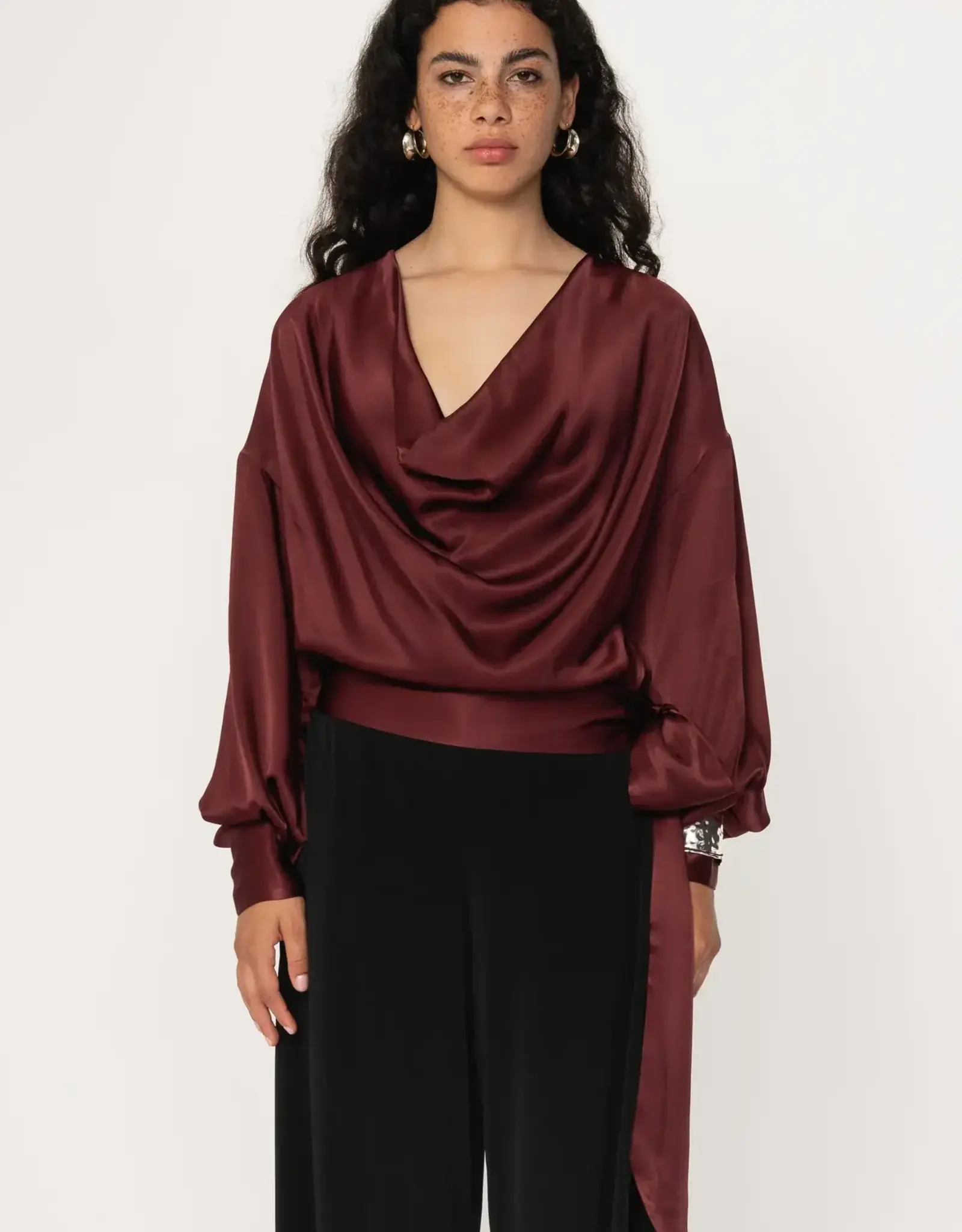 Viveh Suhail Blouse Burgundy
