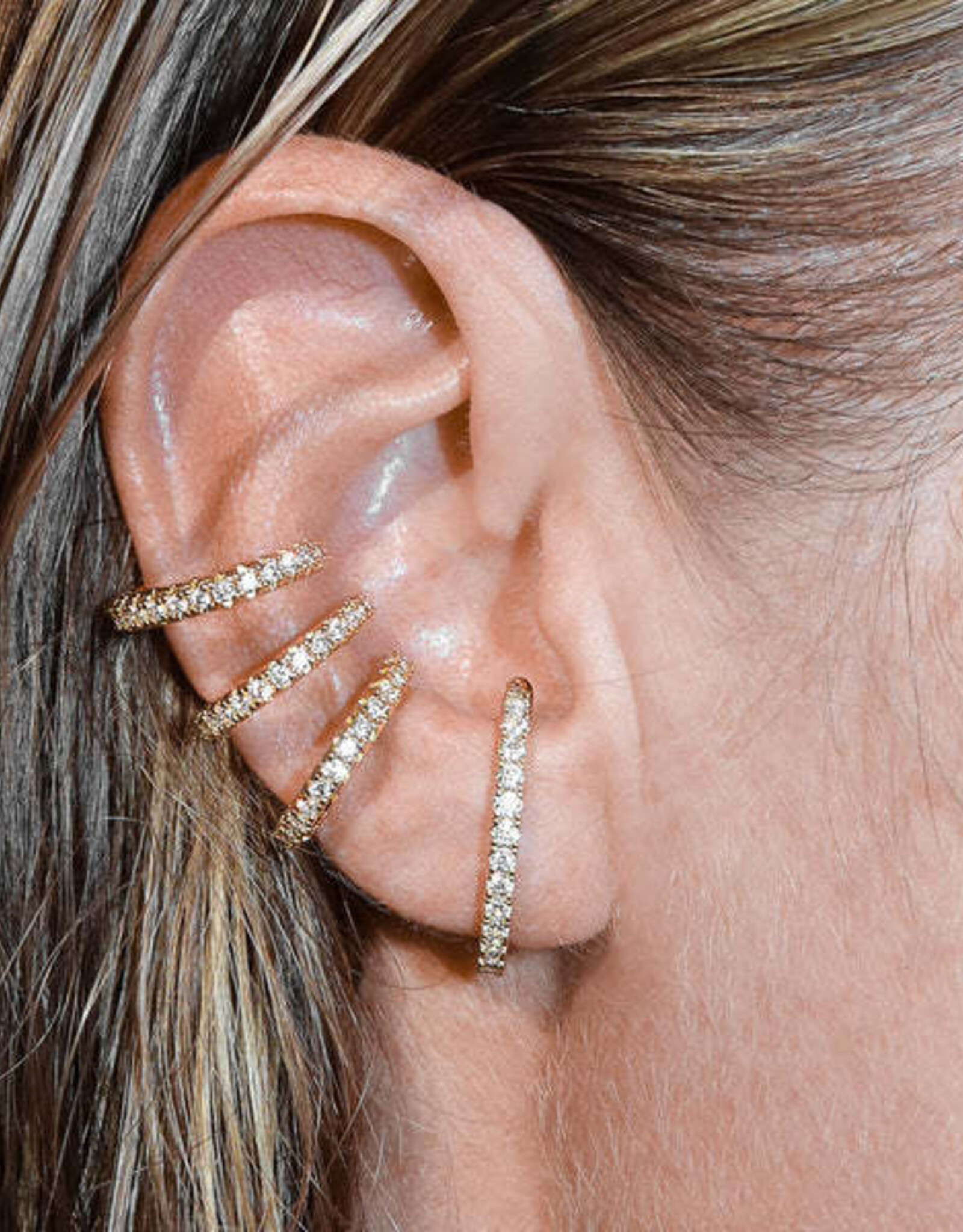 Billion Avenue Trio Ivy Earcuff Gold