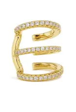 Billion Avenue Trio Ivy Earcuff Gold