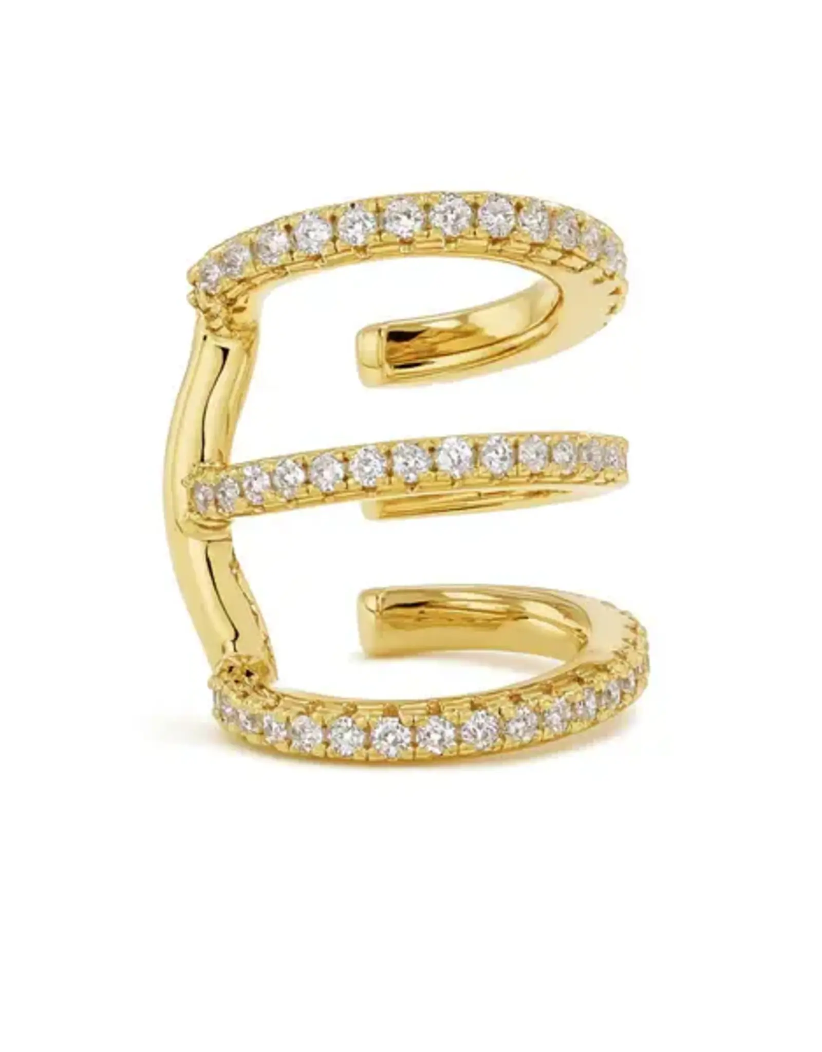 Billion Avenue Trio Ivy Earcuff Gold