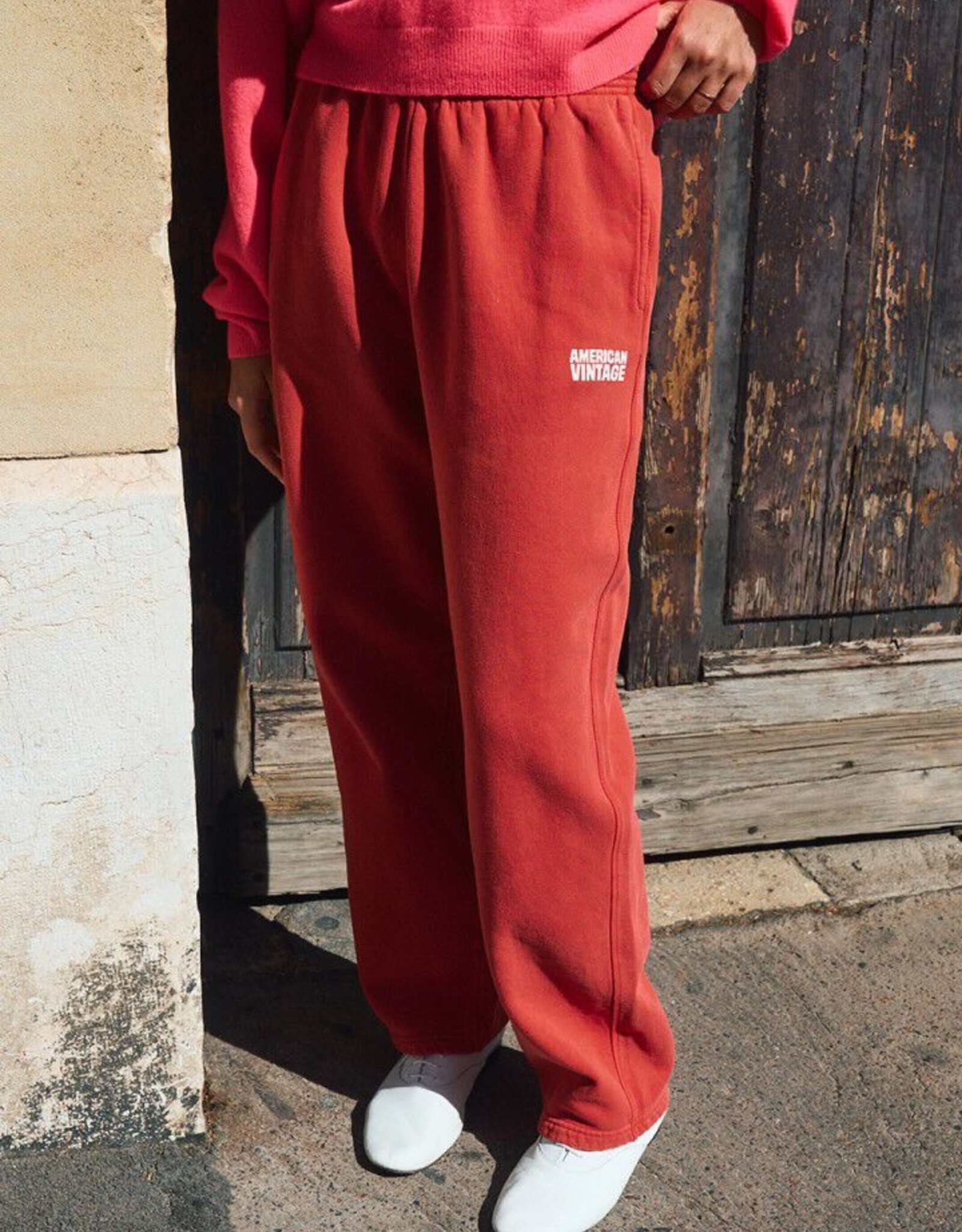 American Vintage Plizzy Pants Red
