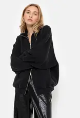 Âme Monaco Cardigan Zip Vintage Black