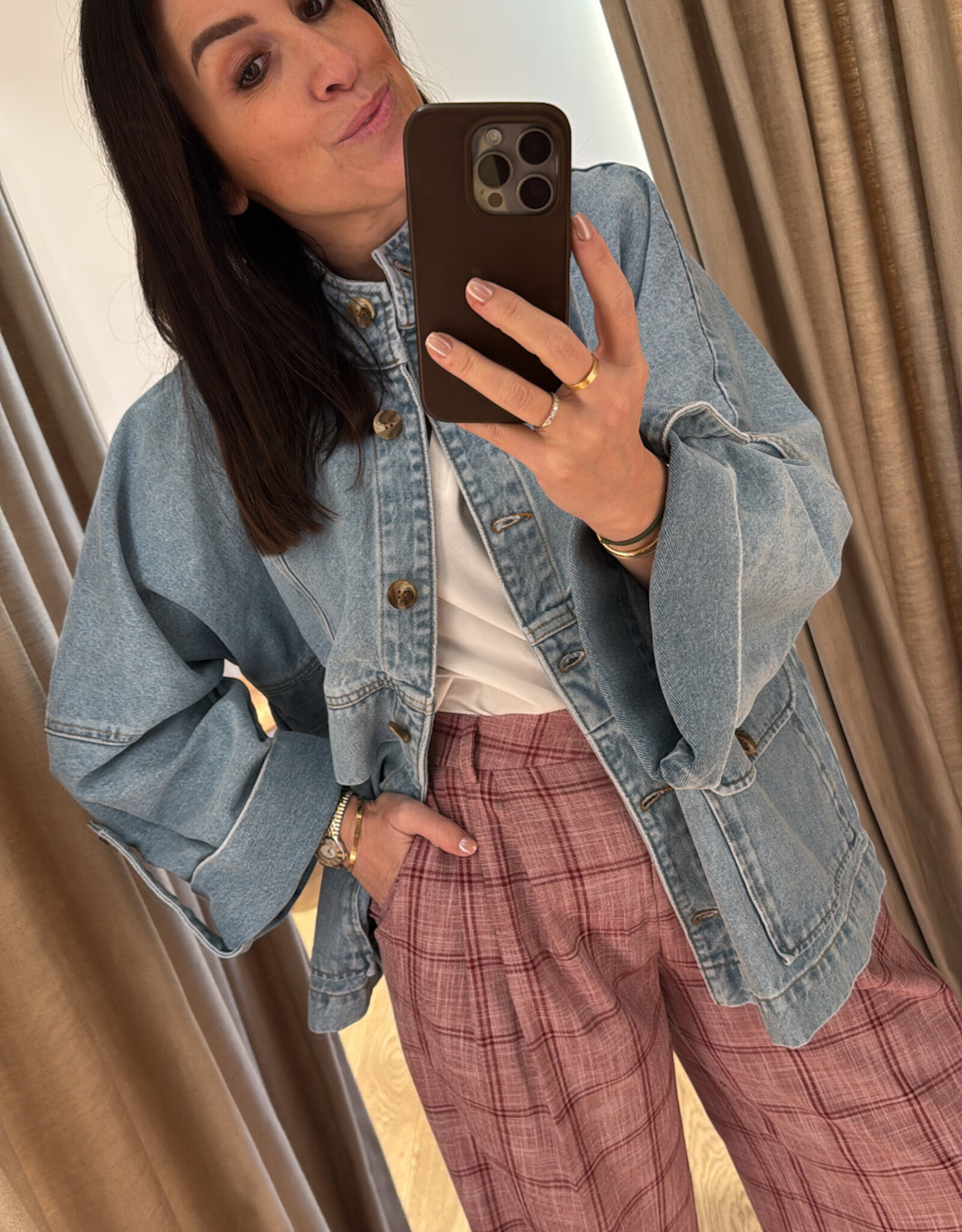 La Rouge Louise Light Denim Jacket