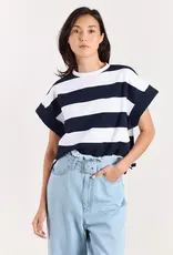 Studio Clique Mika Big Stripes Tee Navy/White