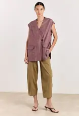 Studio Clique Judith Pinstripe Cranberry One Size