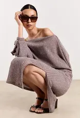 Studio Clique An Seersucker Checks Cranberry/Light Grey