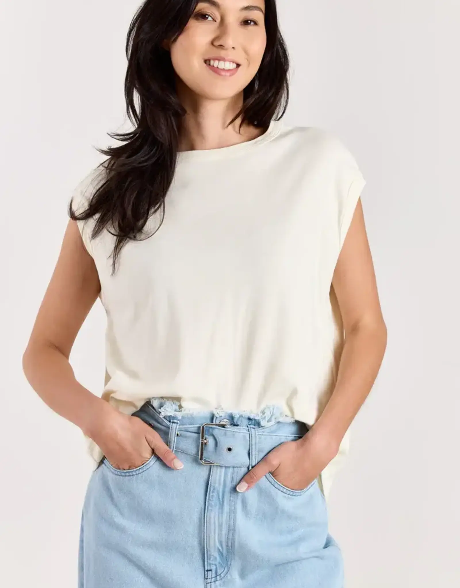 Studio Clique Demi T-shirt Uni Solid Cream