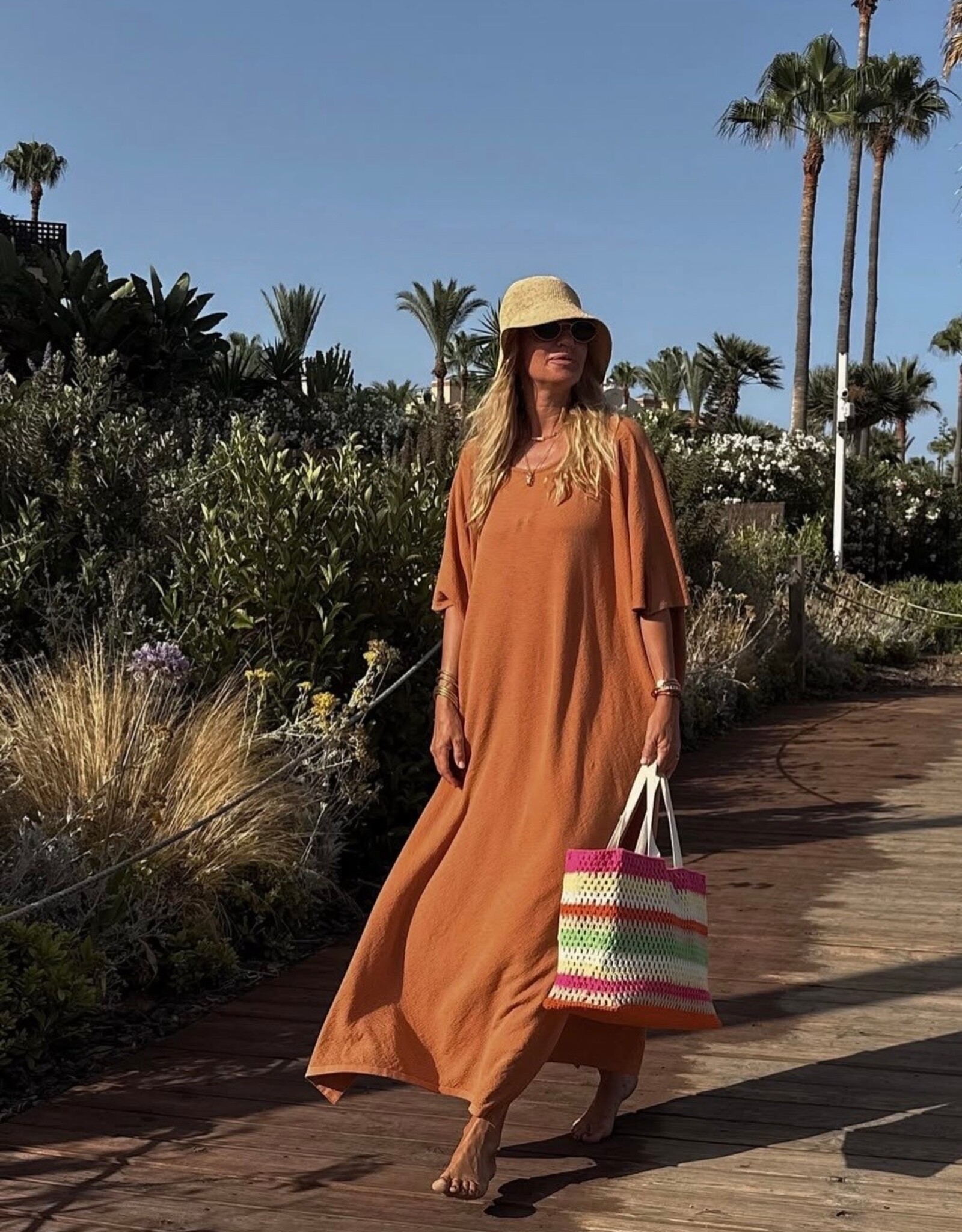 Irenic Maxi Dress Orange One Size