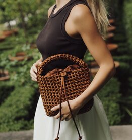 Marrea Marrea Basket Open Weave Satin Affogato