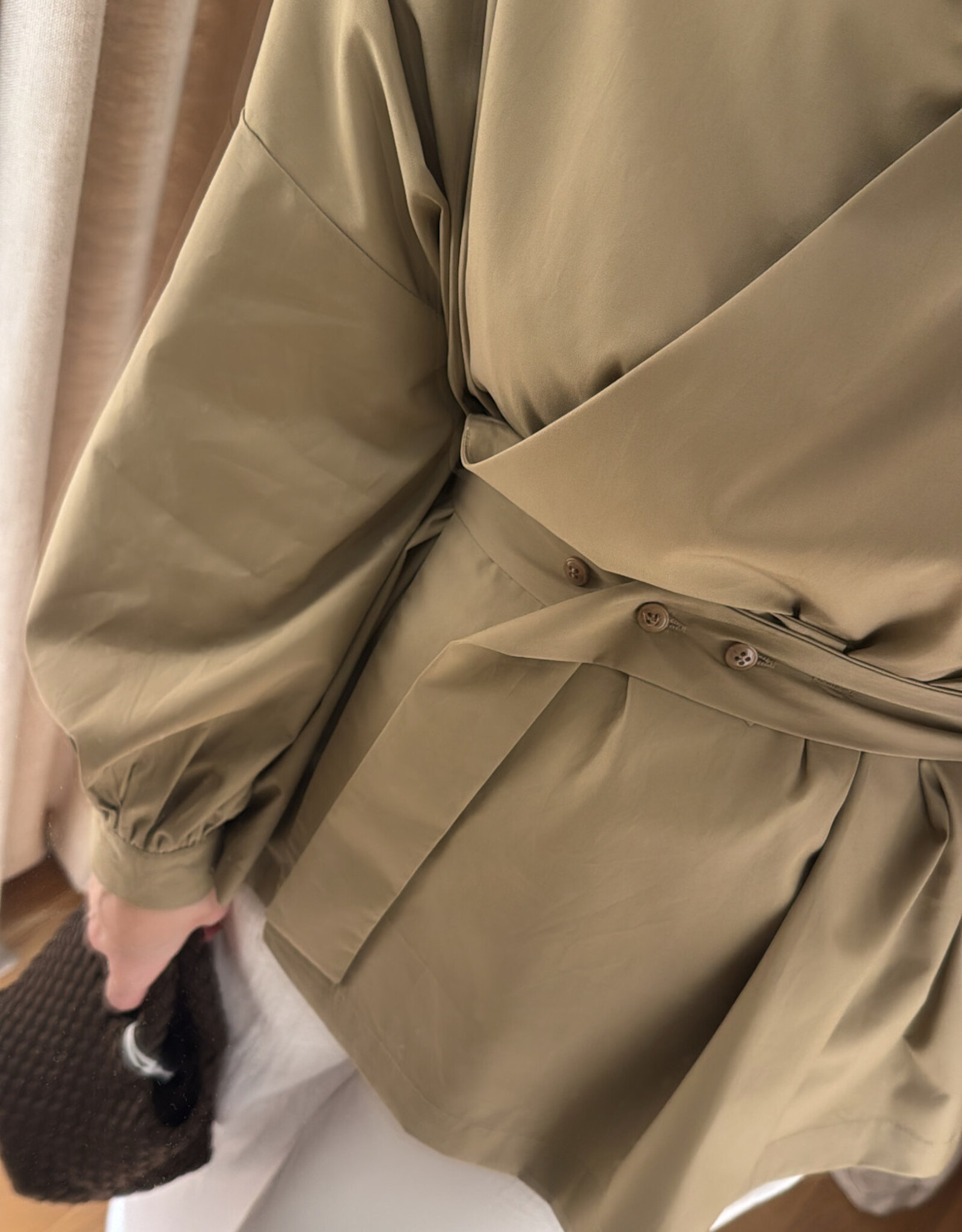 Christian Aks Paloma Poplin Shirt Wood