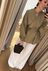 Christian Aks Paloma Poplin Shirt Wood