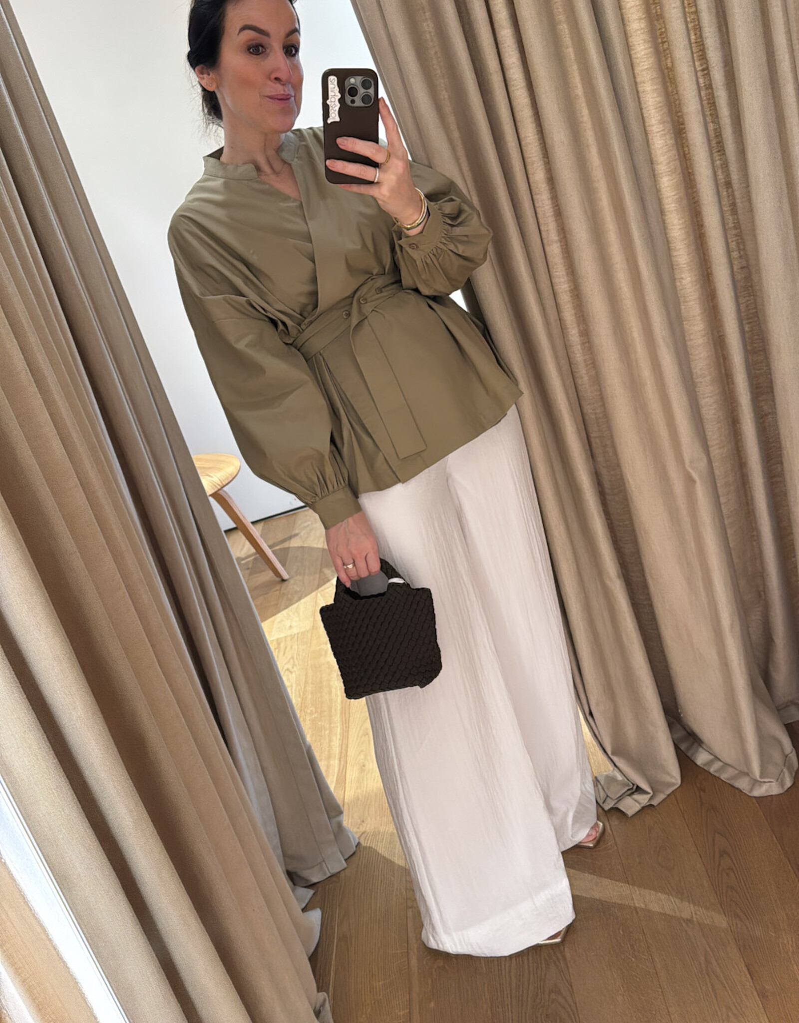 Christian Aks Tally Trouser White