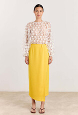 Studio Clique Ivy Uni Textured Woven Limoncello