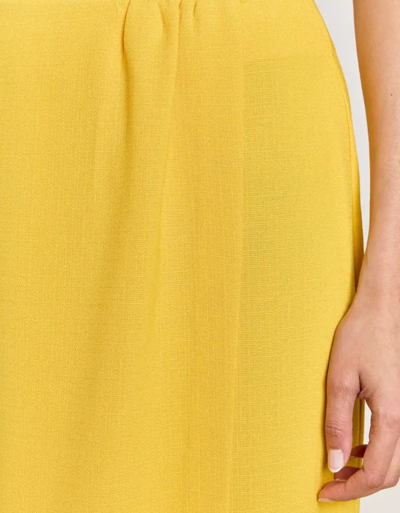 Studio Clique Ivy Uni Textured Woven Limoncello