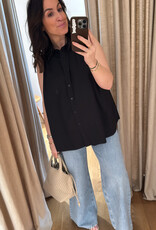 Isabelle Blanche Blouse Black Pearls