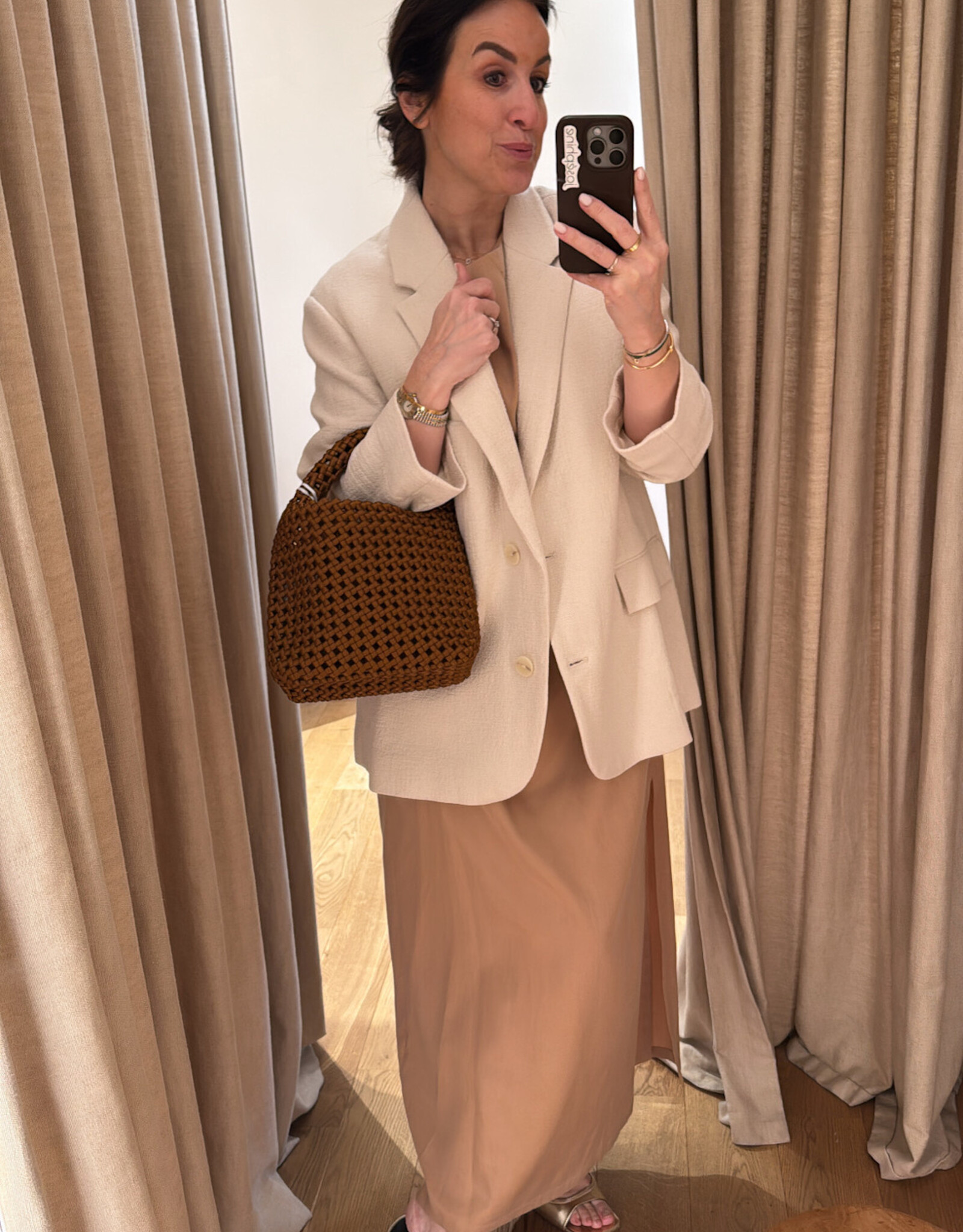 Edited Arwen Blazer Almond Milk