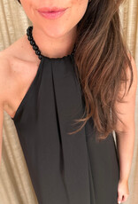 Isabelle Blanche Abito Lungo Dress Black