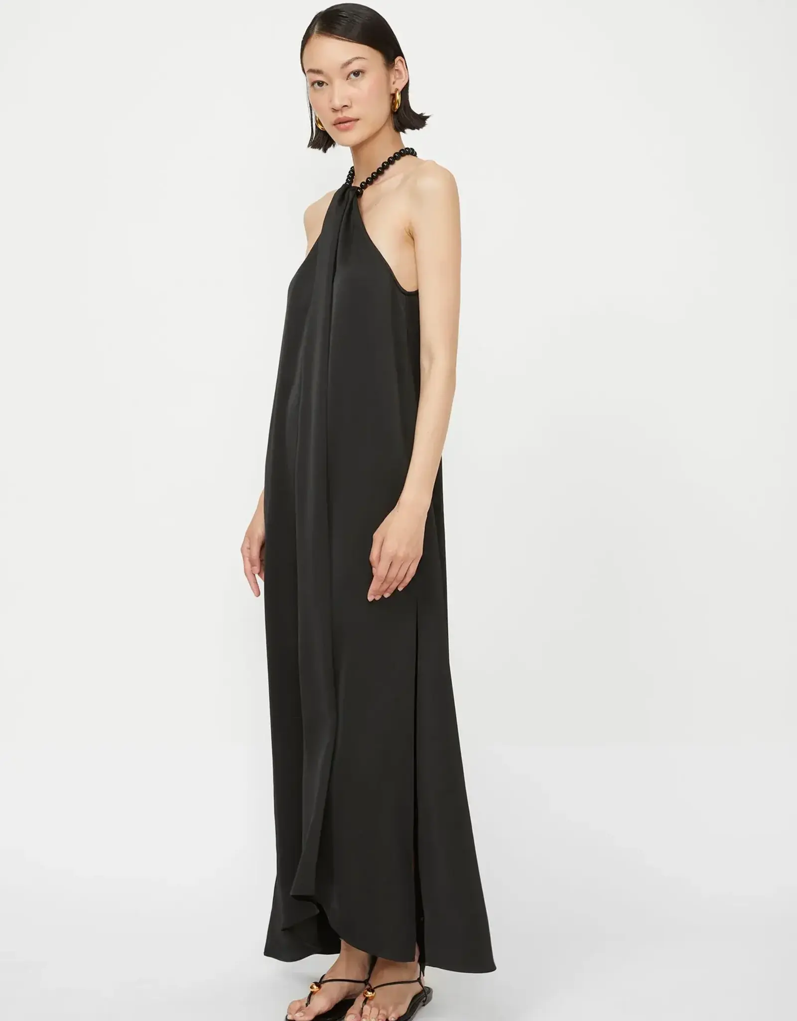 Isabelle Blanche Abito Lungo Dress Black