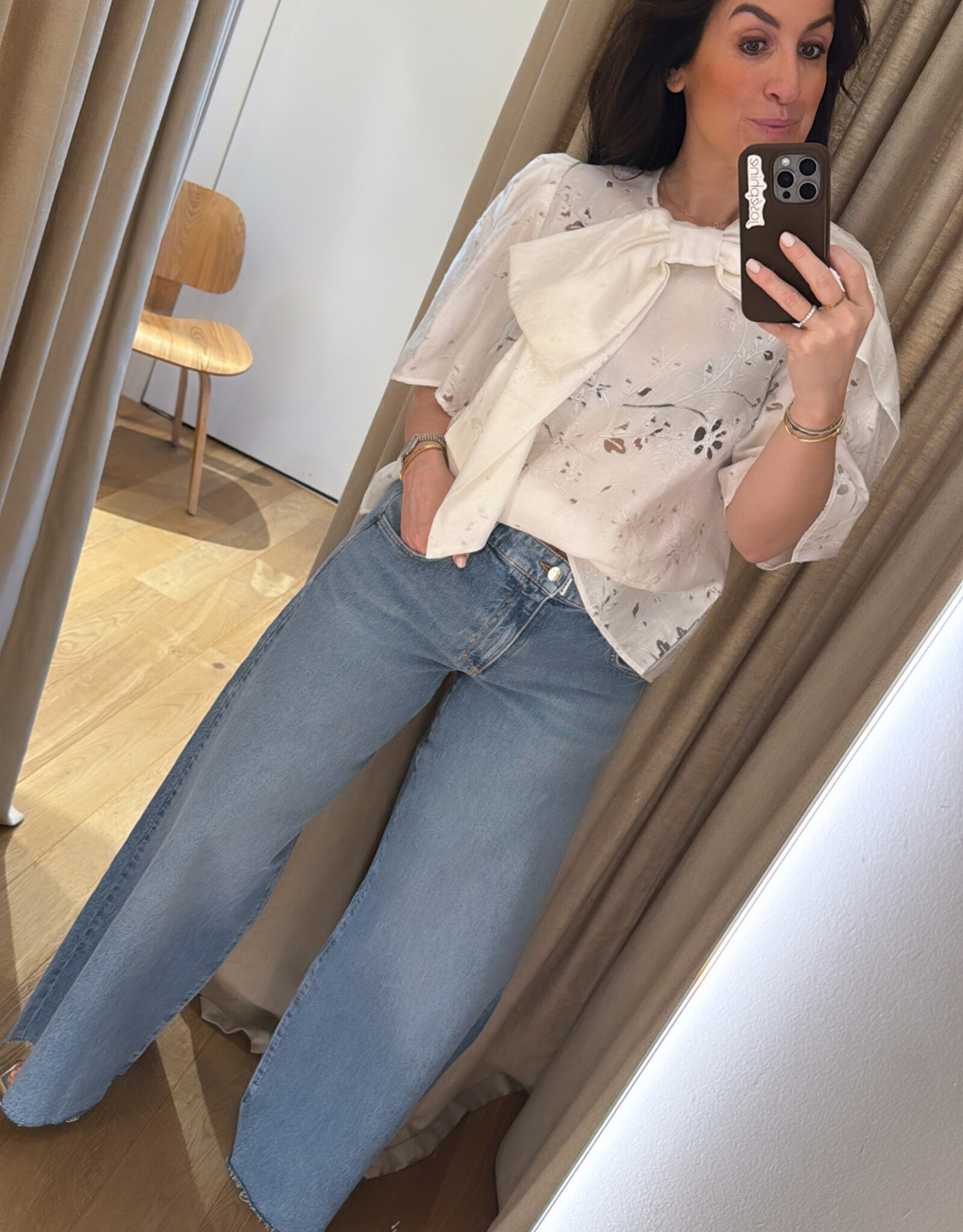 Stella Nova Bow Blouse White