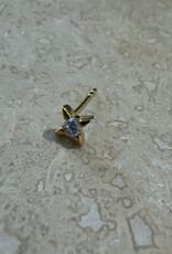 Bobby Rose Star Stud White Gold