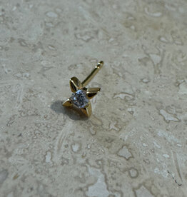 Bobby Rose Star Stud White Gold