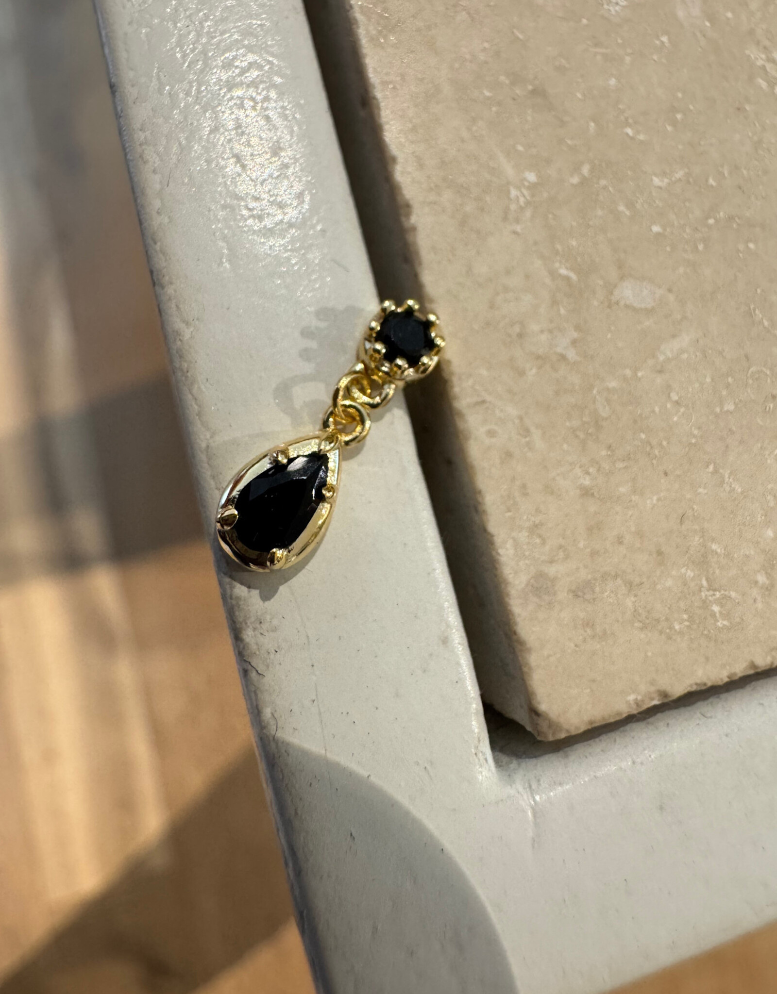 Bobby Rose Waterdrop Black Gold