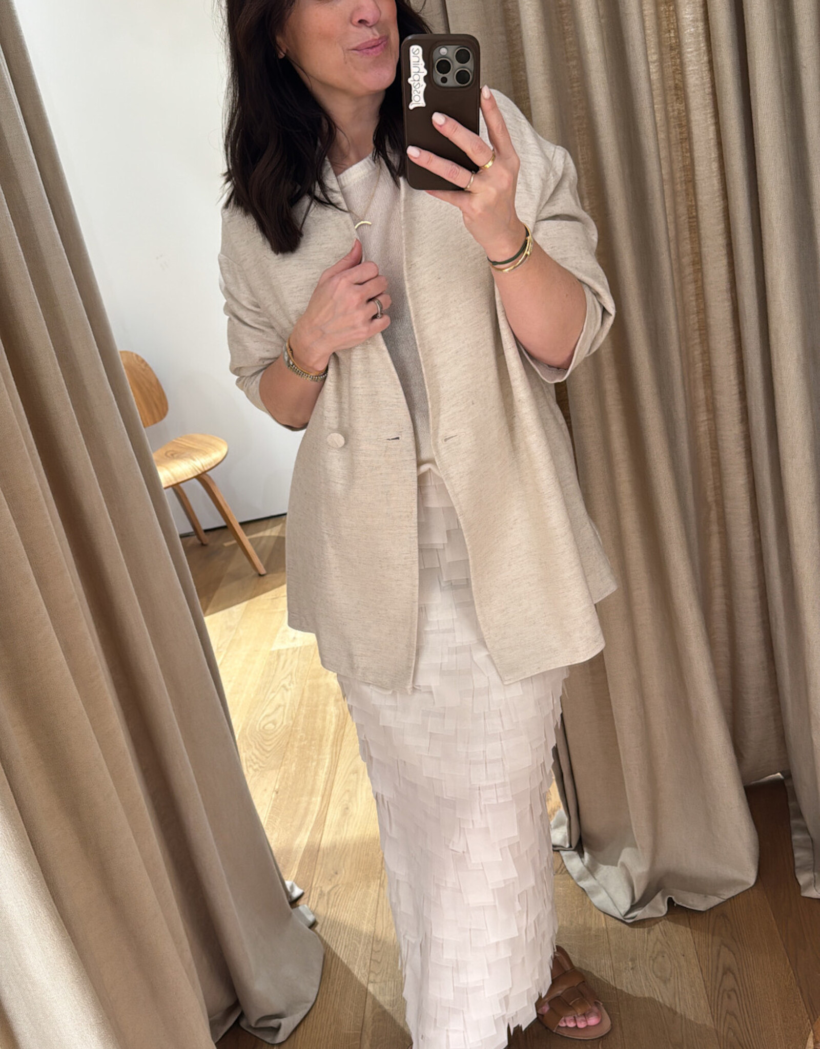 DAY Flow Skirt Chiffon Fringe