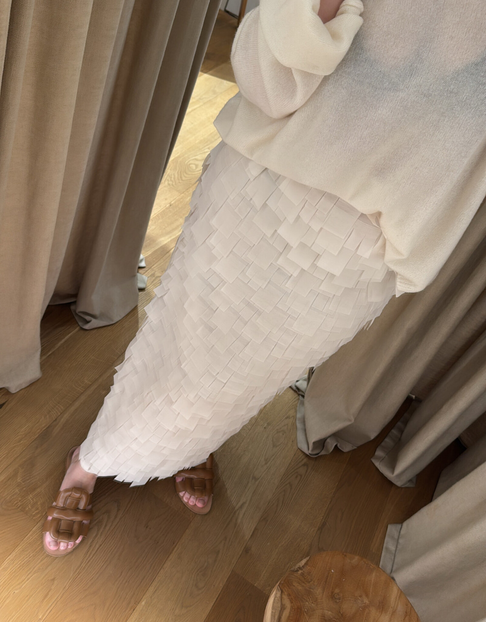 DAY Flow Skirt Chiffon Fringe