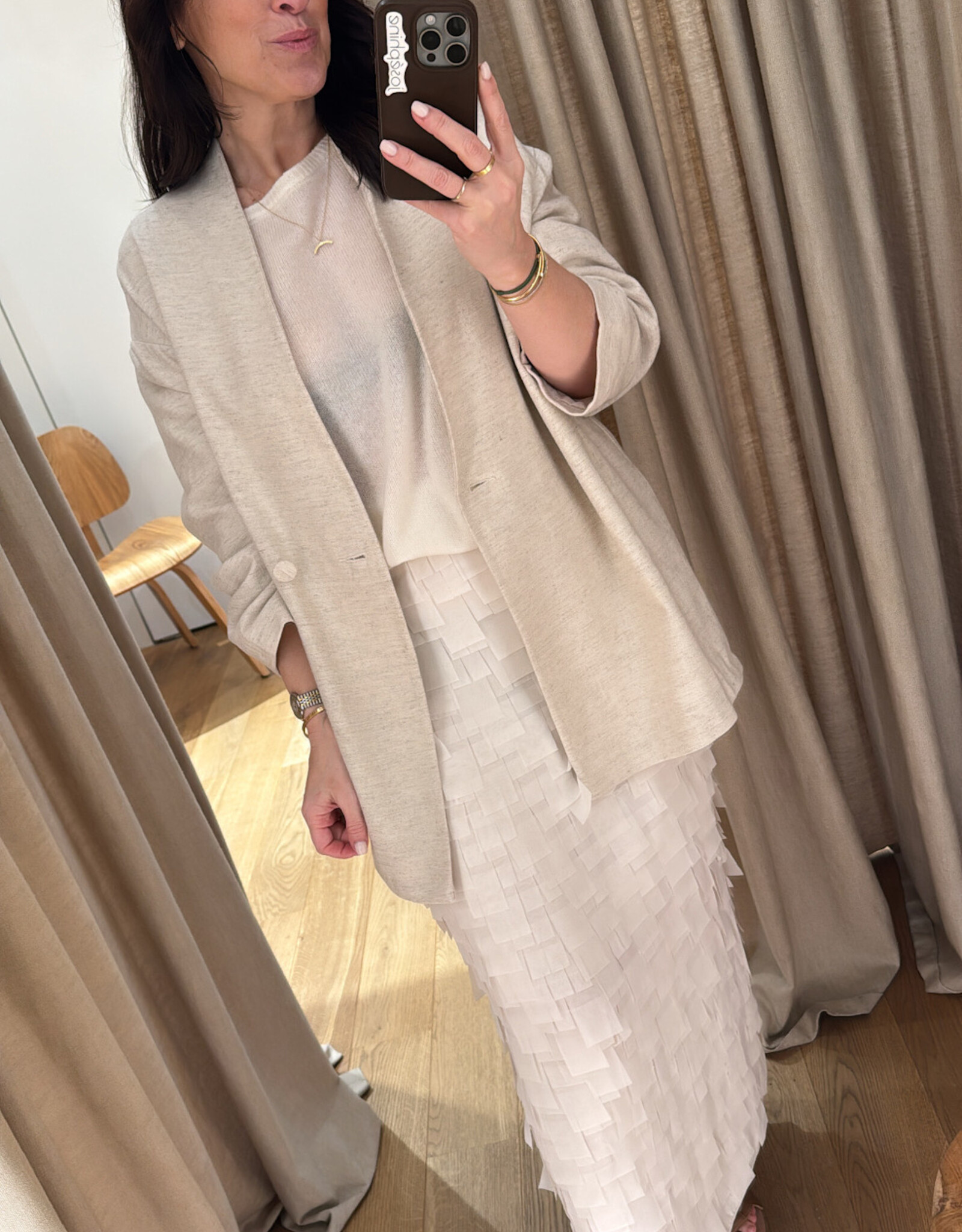 DAY Flow Skirt Chiffon Fringe