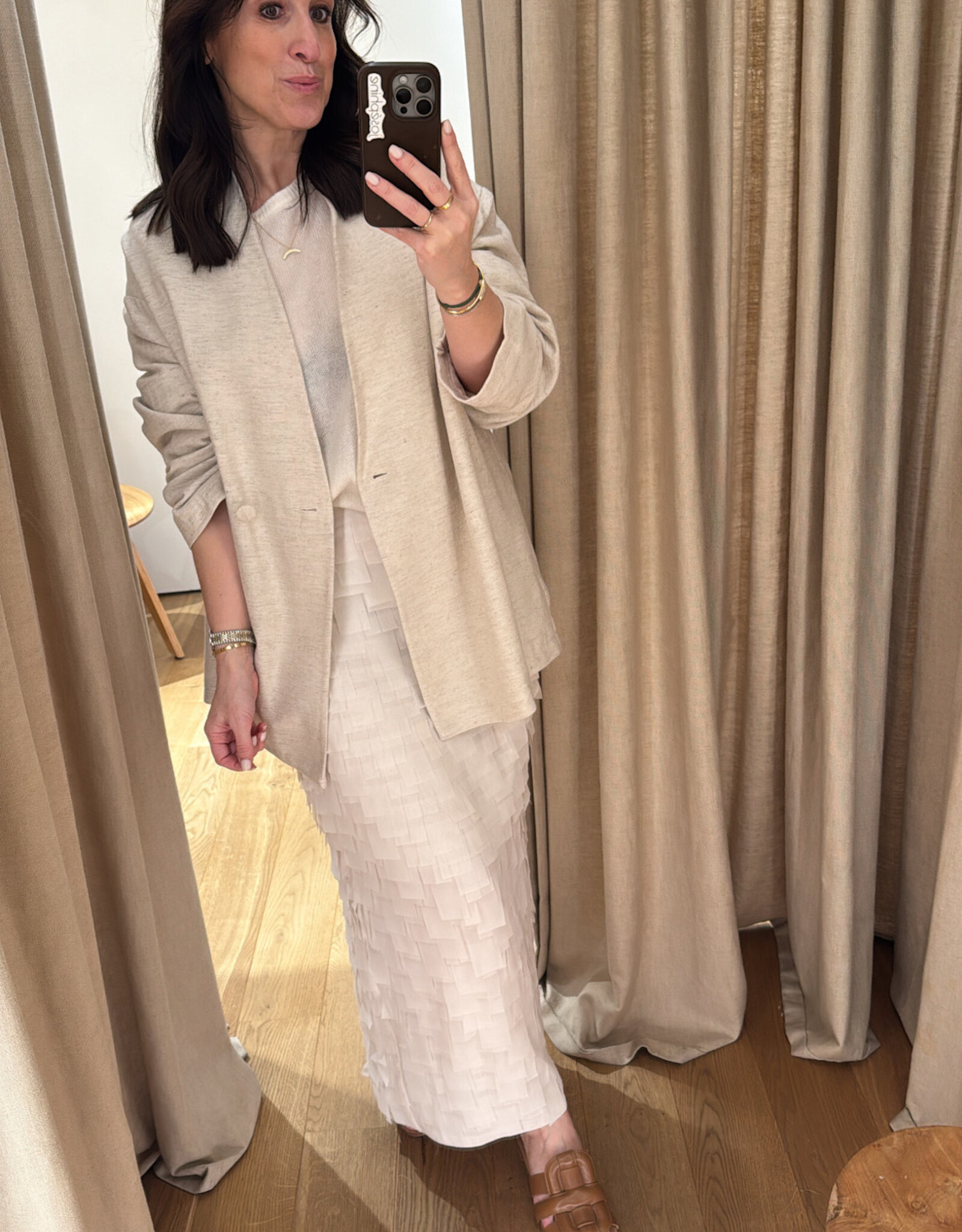 DAY Flow Skirt Chiffon Fringe