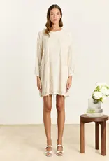 Studio Clique Violet Sequin Fringe Dress Cream