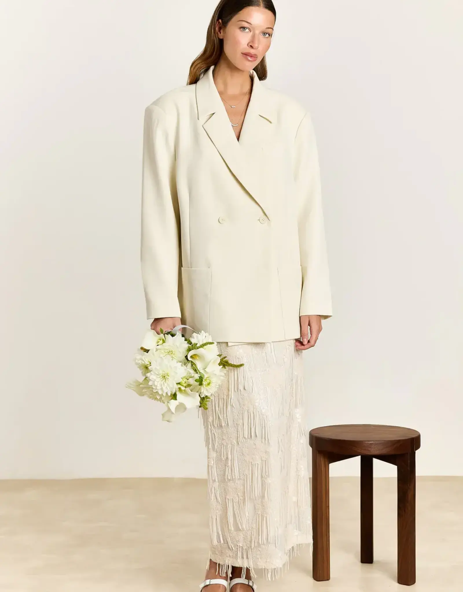Studio Clique Penny Uni Suiting Blazer Off White