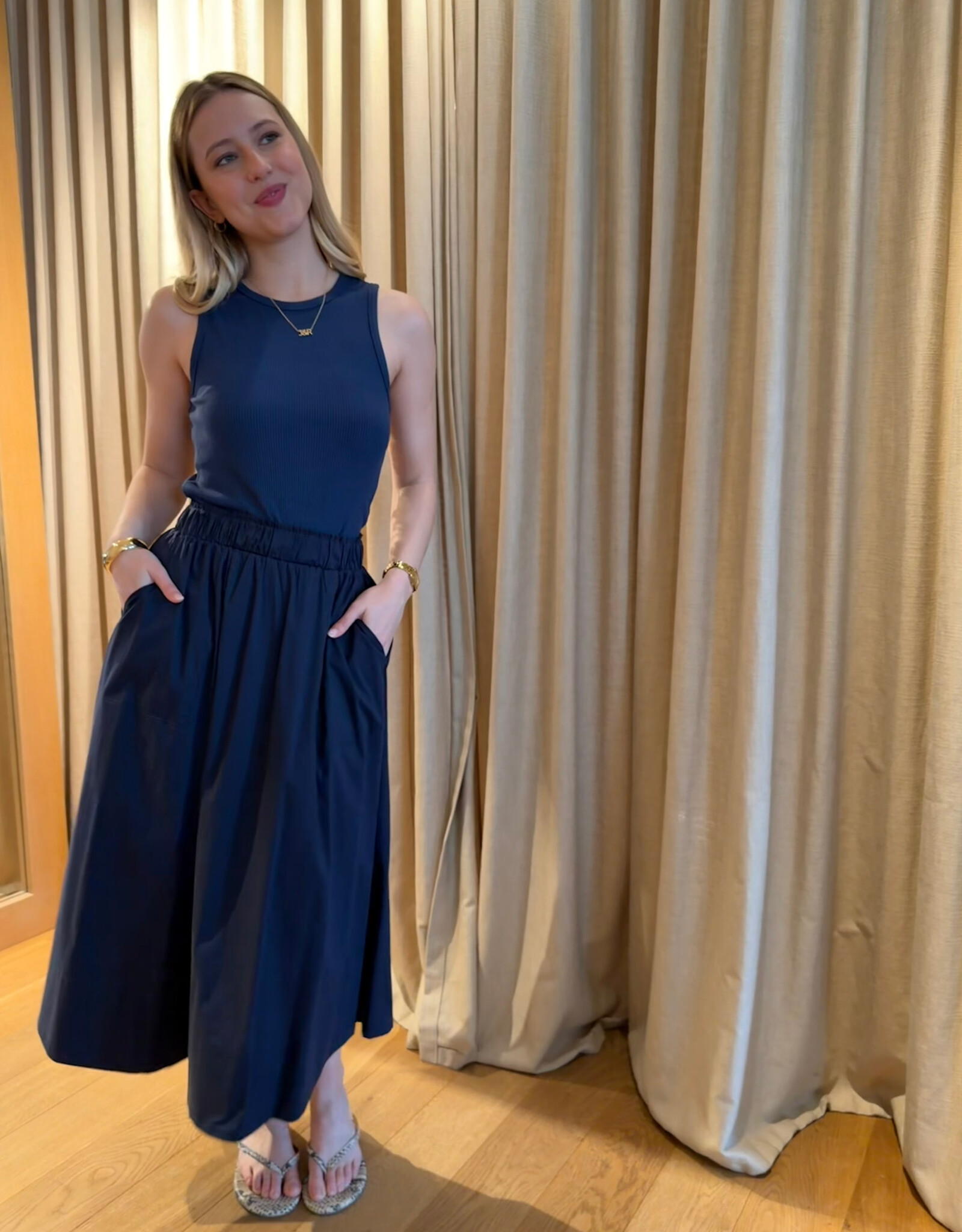 La Rouge Vilma Skirt Navy