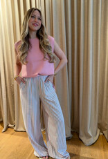 Edited Cataleya Trousers Pink Green Stripe