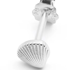 Lulu Shell Stud Silver