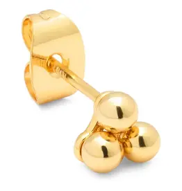 Lulu Trio Dot Stud Gold