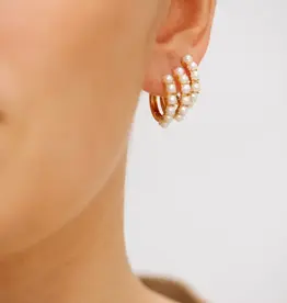 Bobby Rose Perla Hoops Gold
