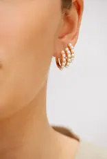 Bobby Rose Perla Hoops Gold