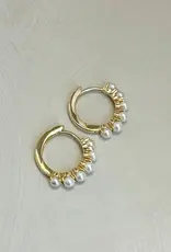 Bobby Rose Perla Hoops Gold