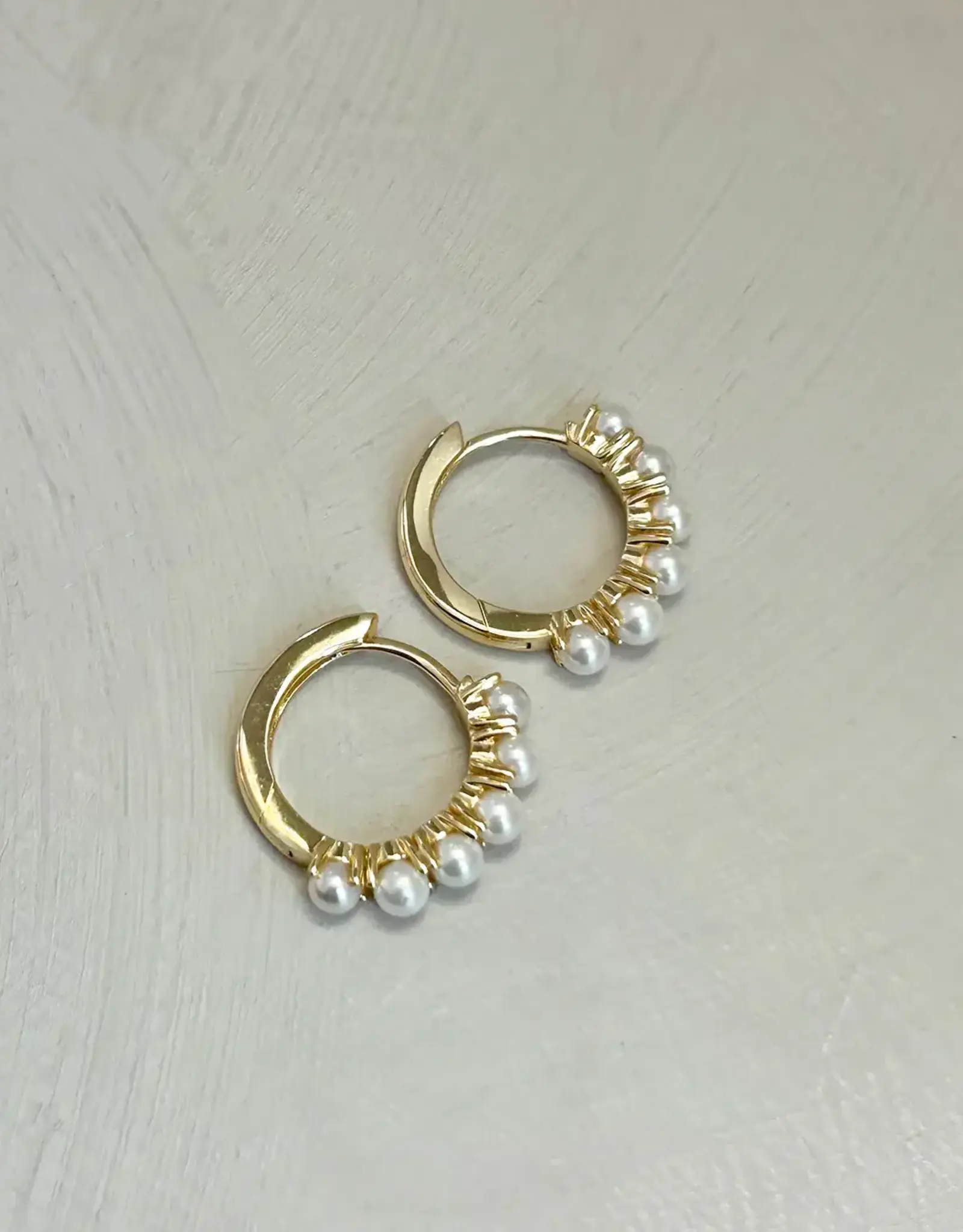Bobby Rose Perla Hoops Gold