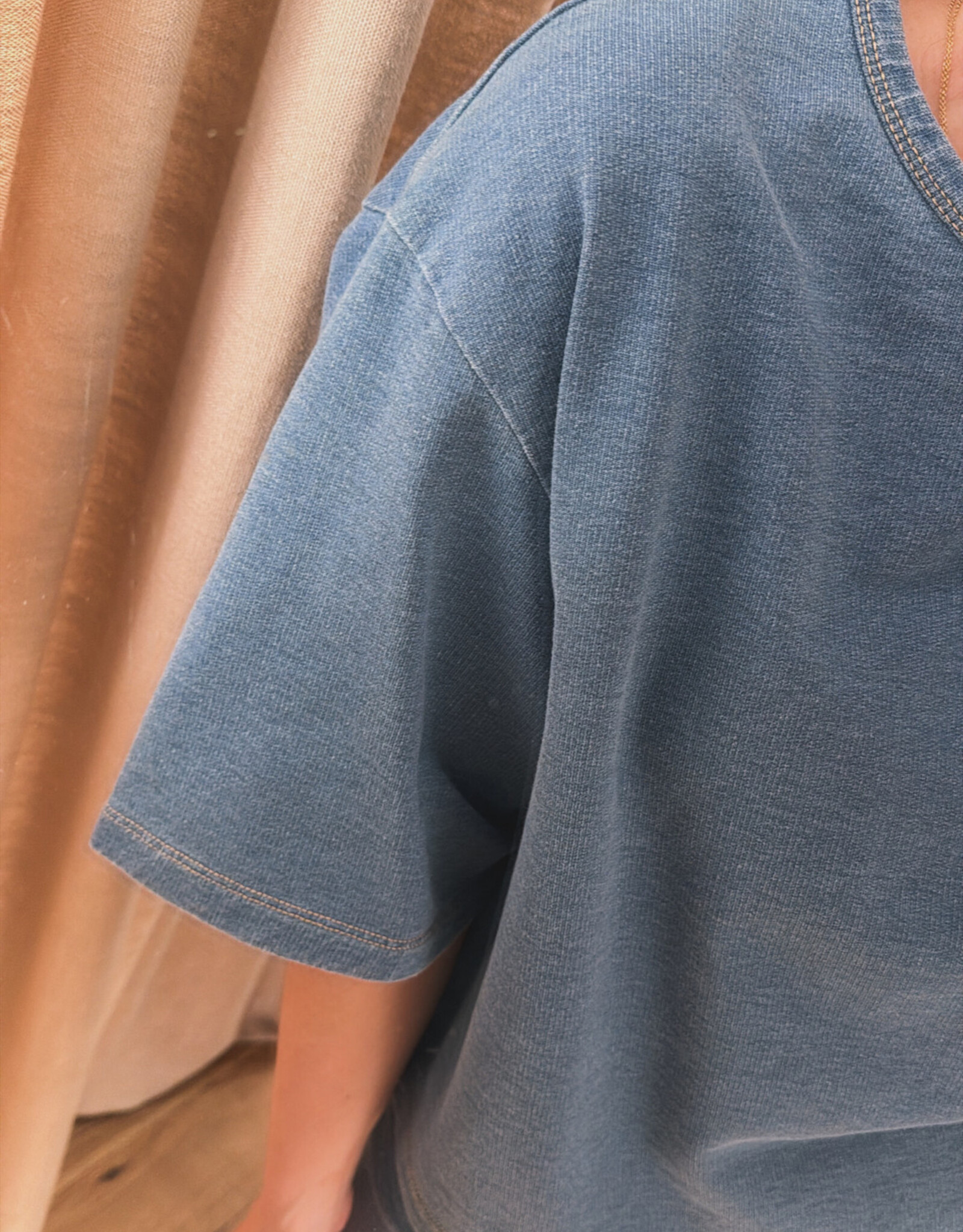 Edited Enzo T-Shirt Denim Wash