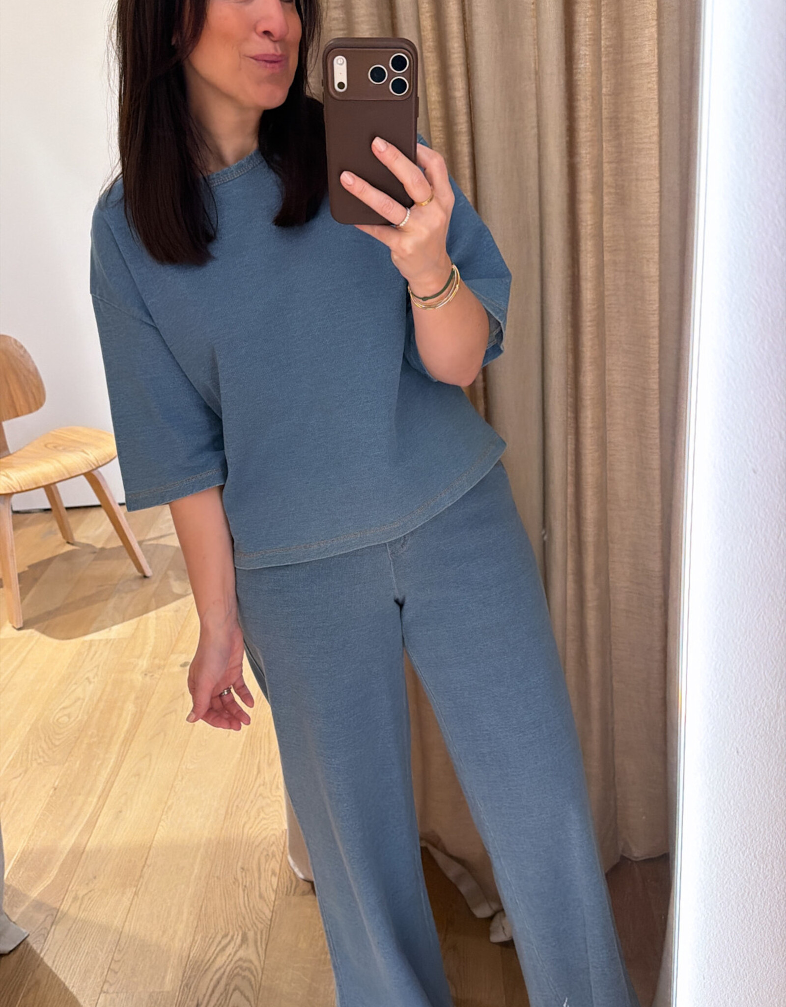 Edited Tarah Pants Denim Wash