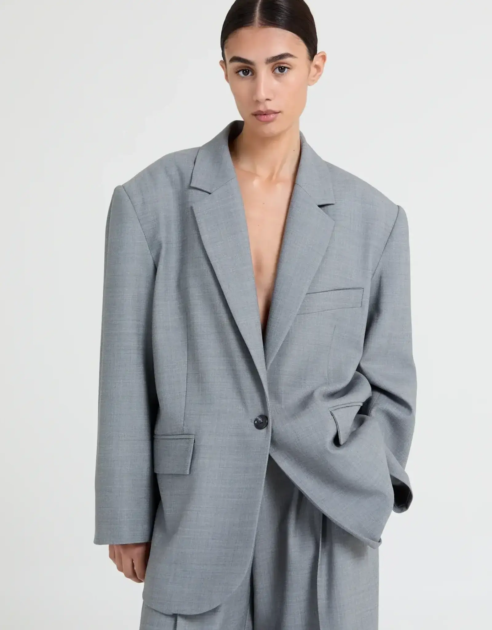 Liv The Label Judy Blazer Grey Melange