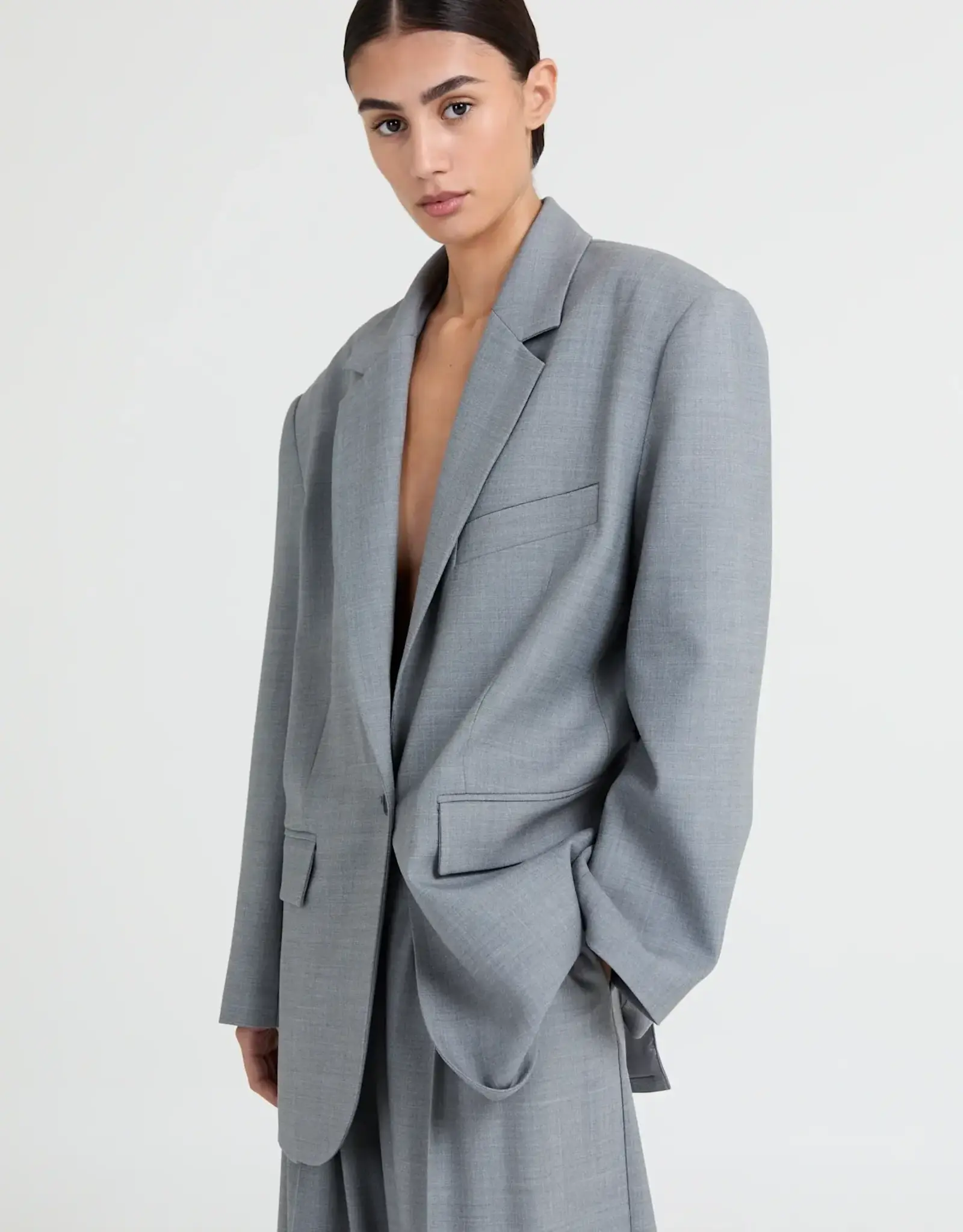 Liv The Label Judy Blazer Grey Melange