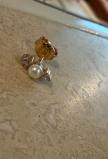 Bobby Rose Perla Stone Stud Gold